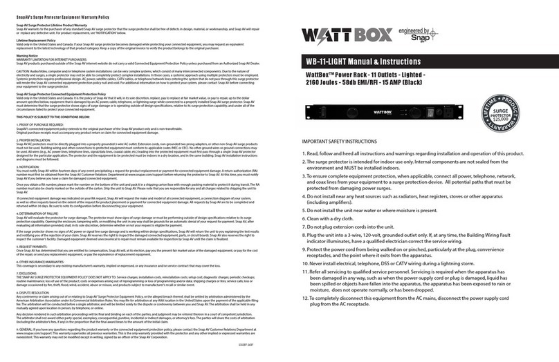 watt box WB-11-LIGHT Simple manual