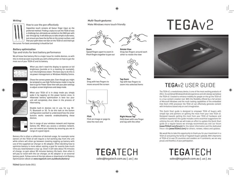 tegatech TEGAv2 User manual