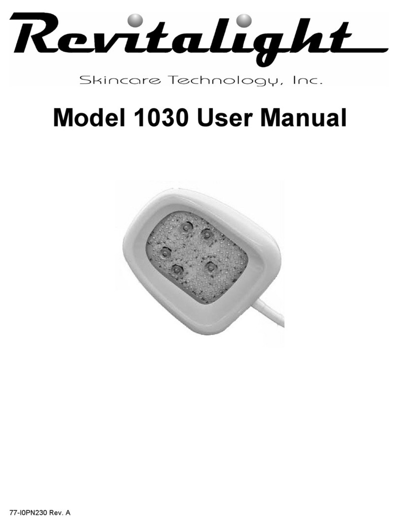 Skincare Technology Revitalight 1030 user manual