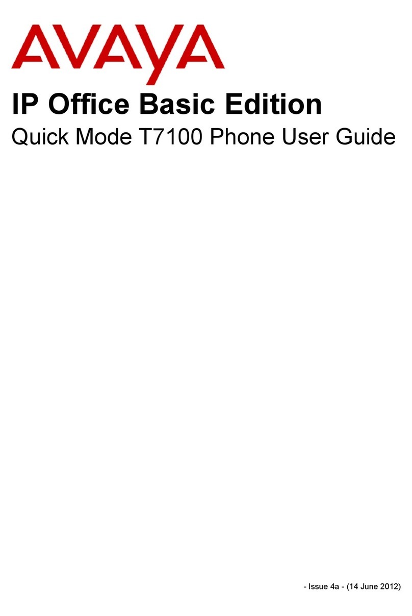 Avaya IP Office T7100 user guide