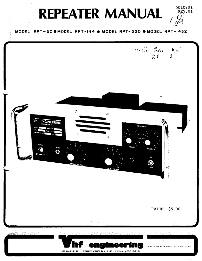VHF Engineering RPT-50 manual