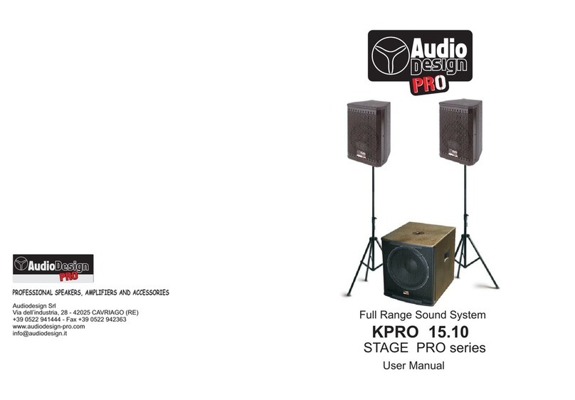 Audiodesign KPRO 15.10 user manual