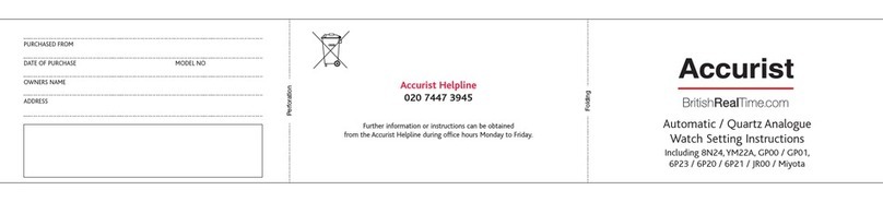 Accurist 8N24 Operating manual