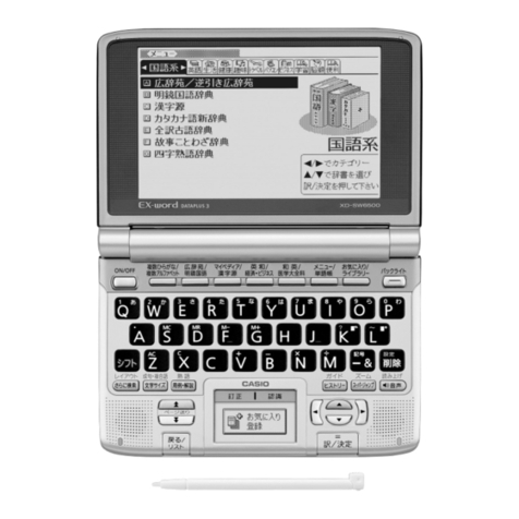 Casio EX-Word XD-SW6500 User manual