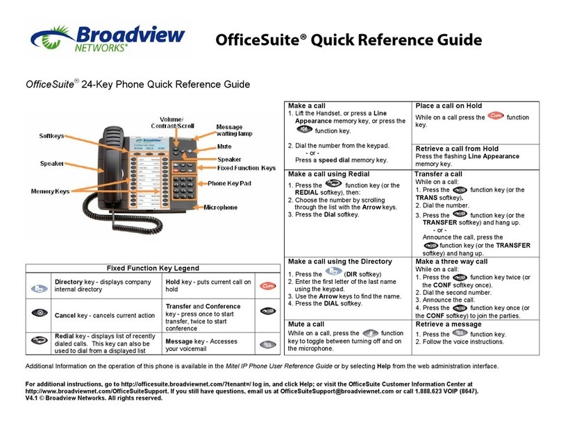 Broadview OfficeSuite Quick reference guide