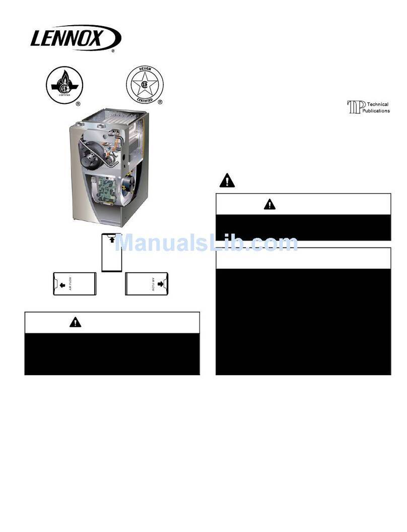 Lennox SLP98UHV SERIES User manual Lennox SLP98UHV SERIES User manual