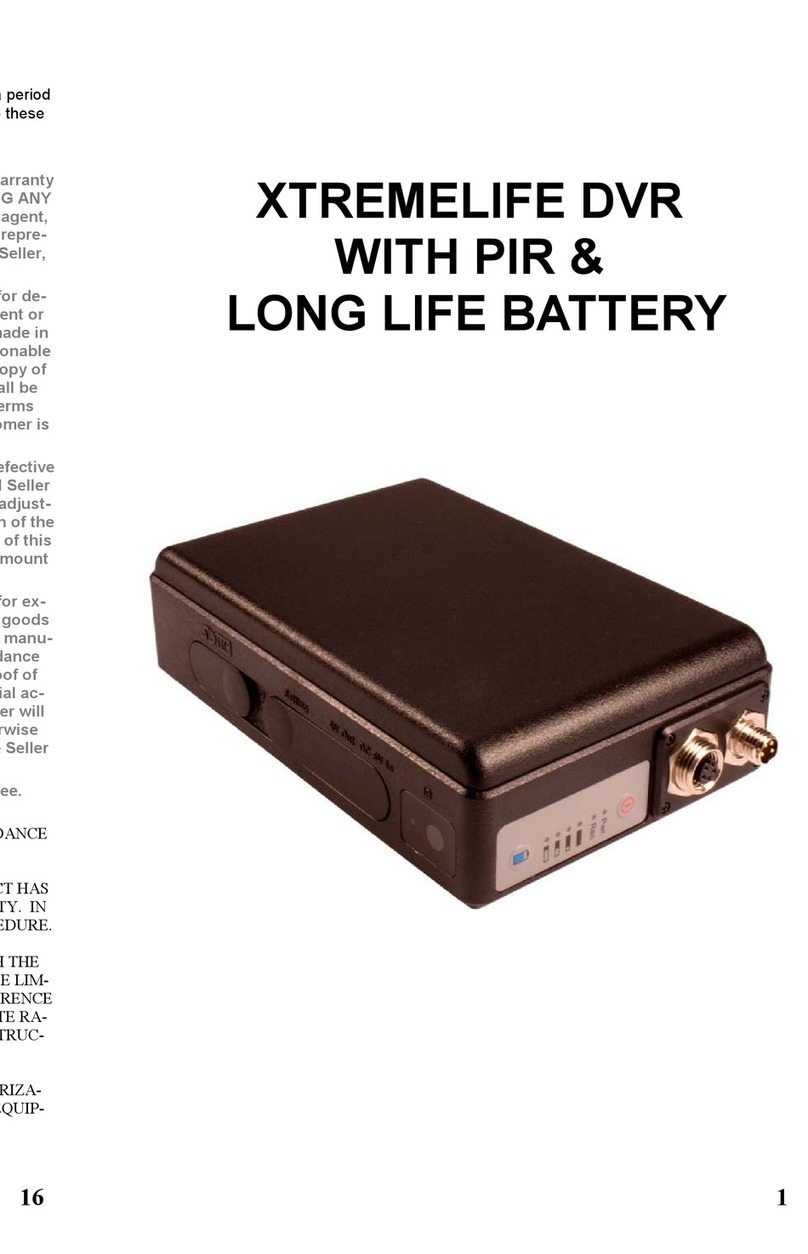 XTREMELIFE DVR WITH PIR & LONG LIFE BATTERY user guide