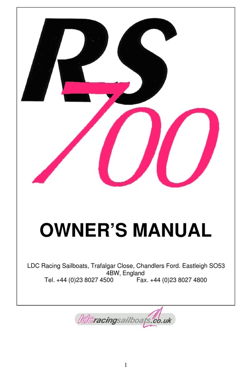 LDC Racing Saliboats RS700 owner's manual