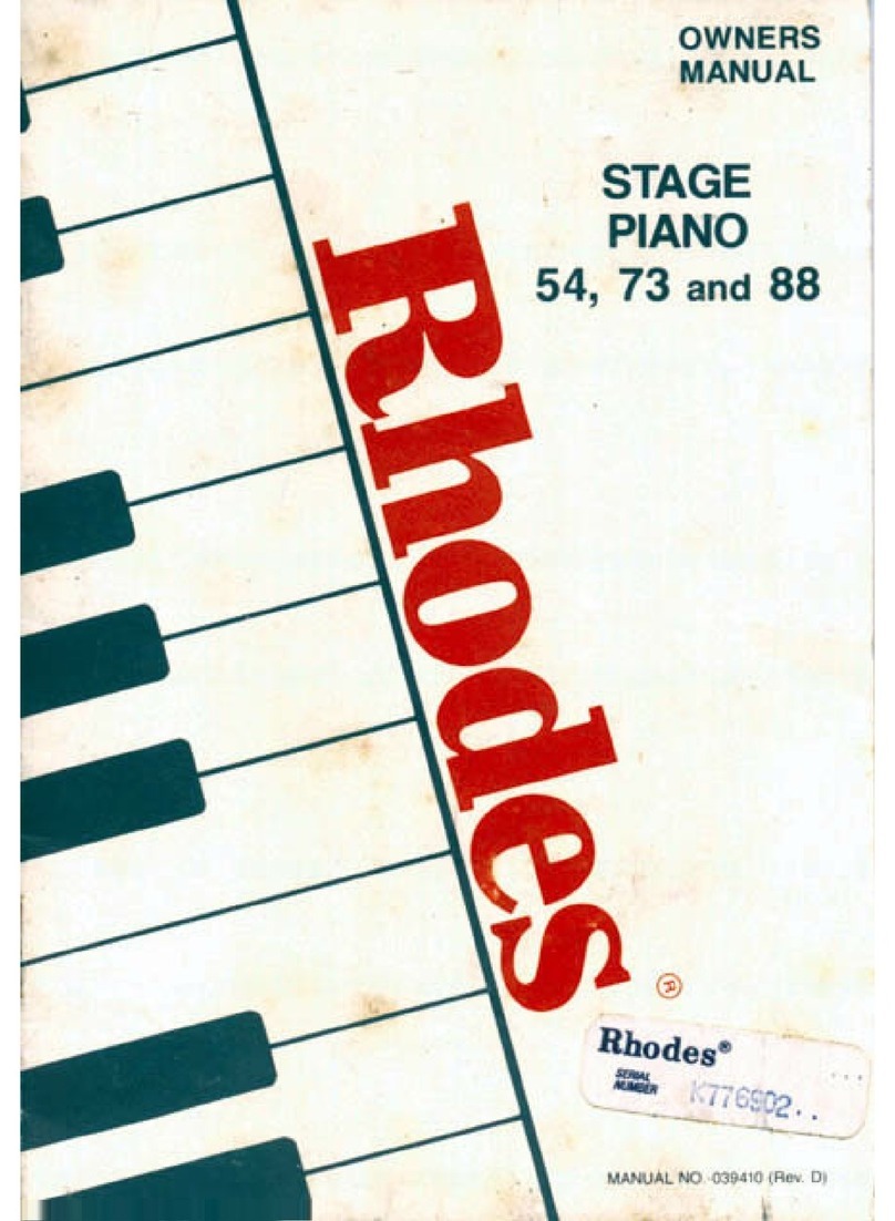 Rhodes 54 owner's manual