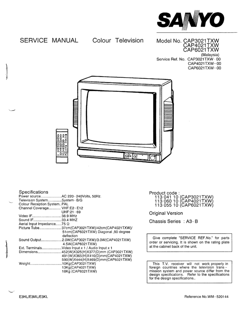 Sanyo CAP3021TXW User manual Sanyo CAP3021TXW User manual