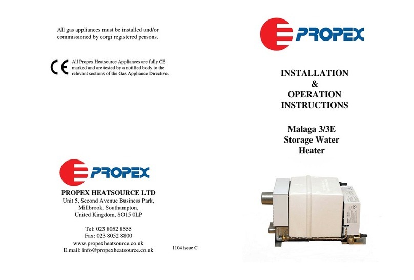 Propex Malaga 3 Installation & operation instructions Propex Malaga 3 Installation & operation instructions