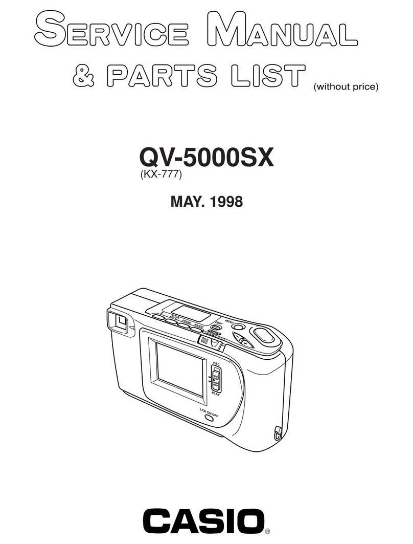 Casio QV-5000SX Service manual & parts list