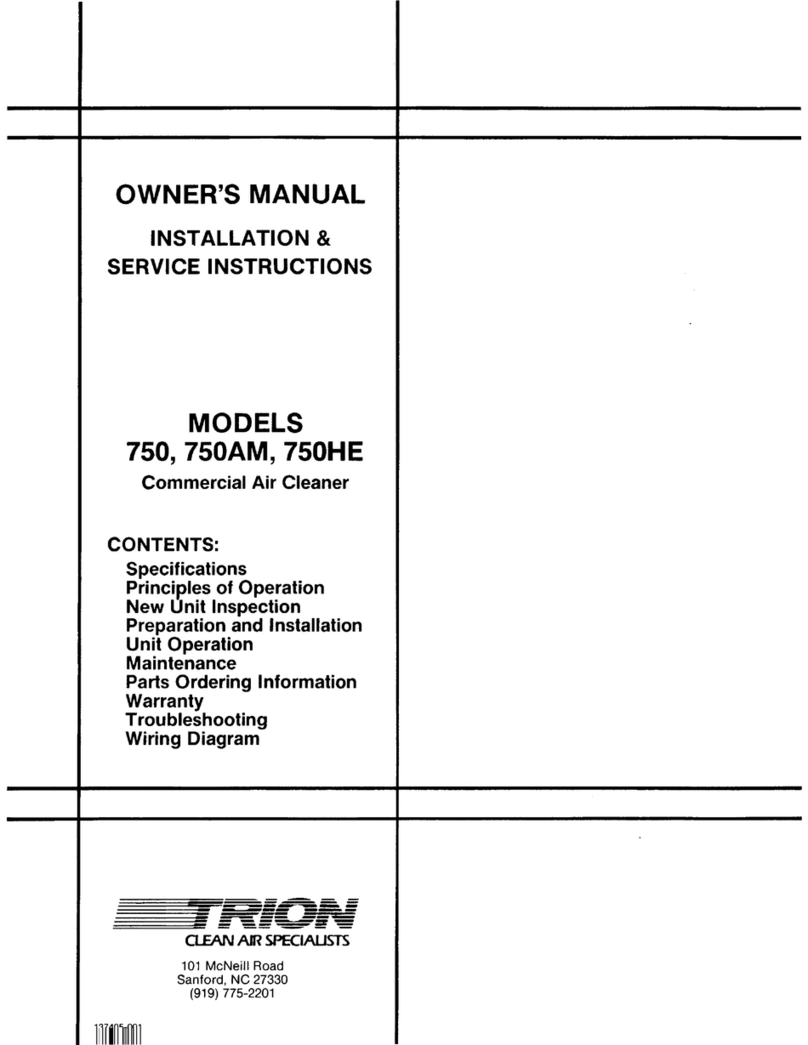 Trion 750 User manual