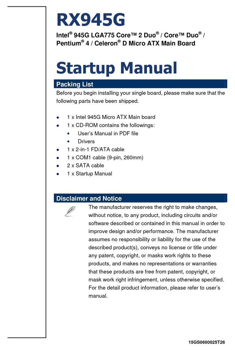 BCM RX945G Installation and operation manual