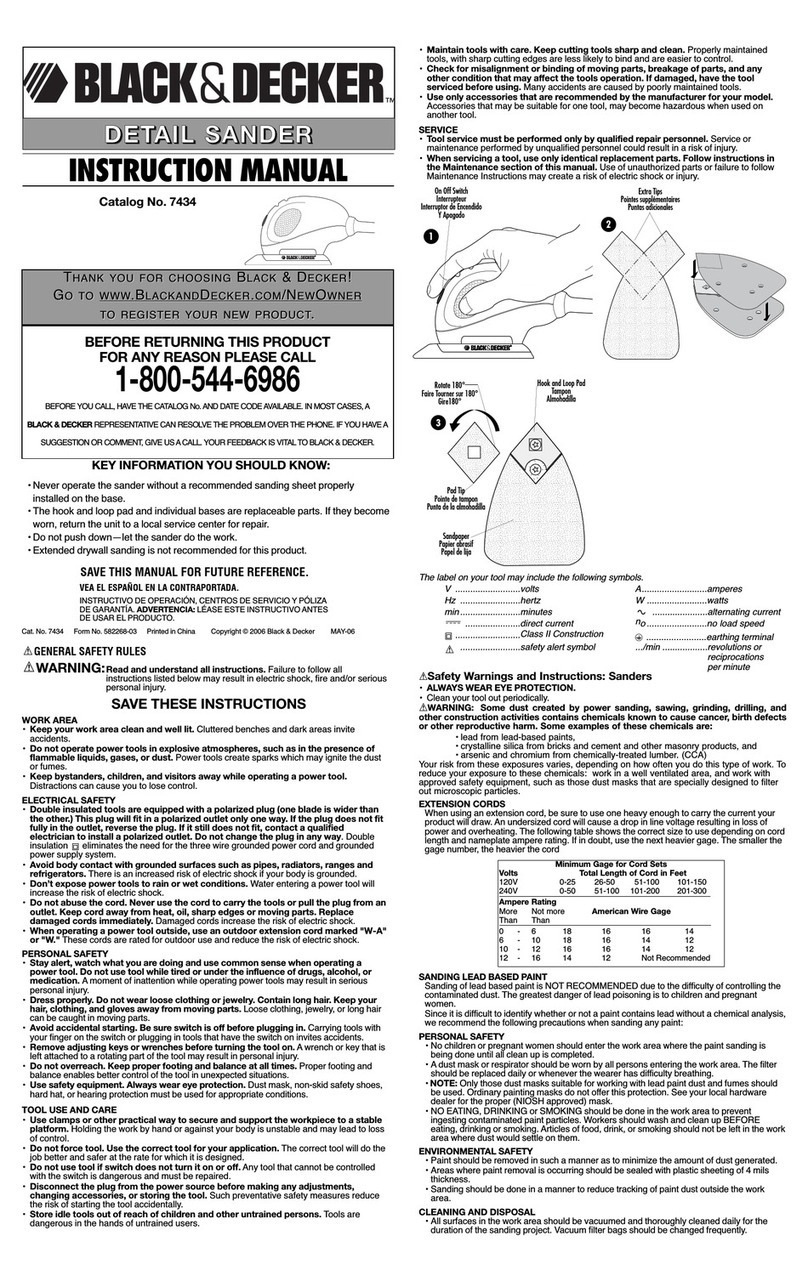 Black & Decker 7434 User manual