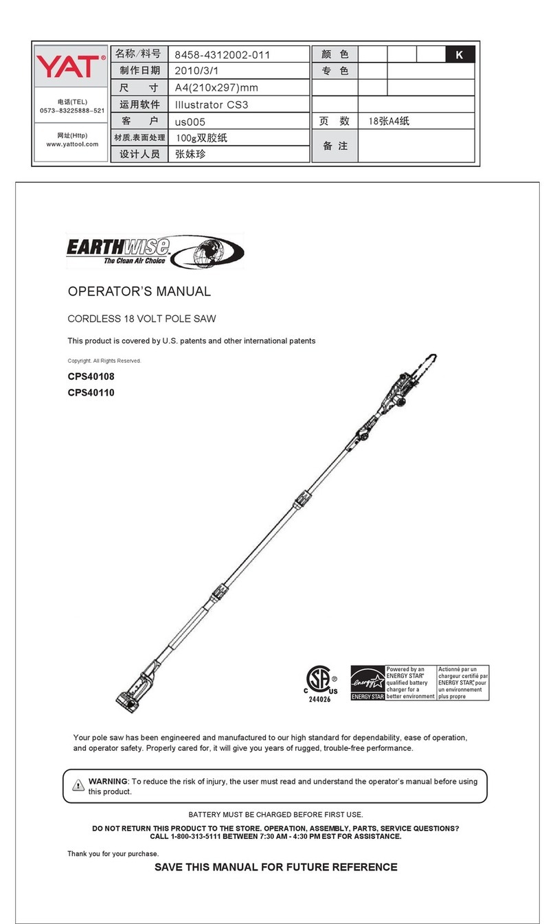 EarthWise CPS40108 Operator's manual