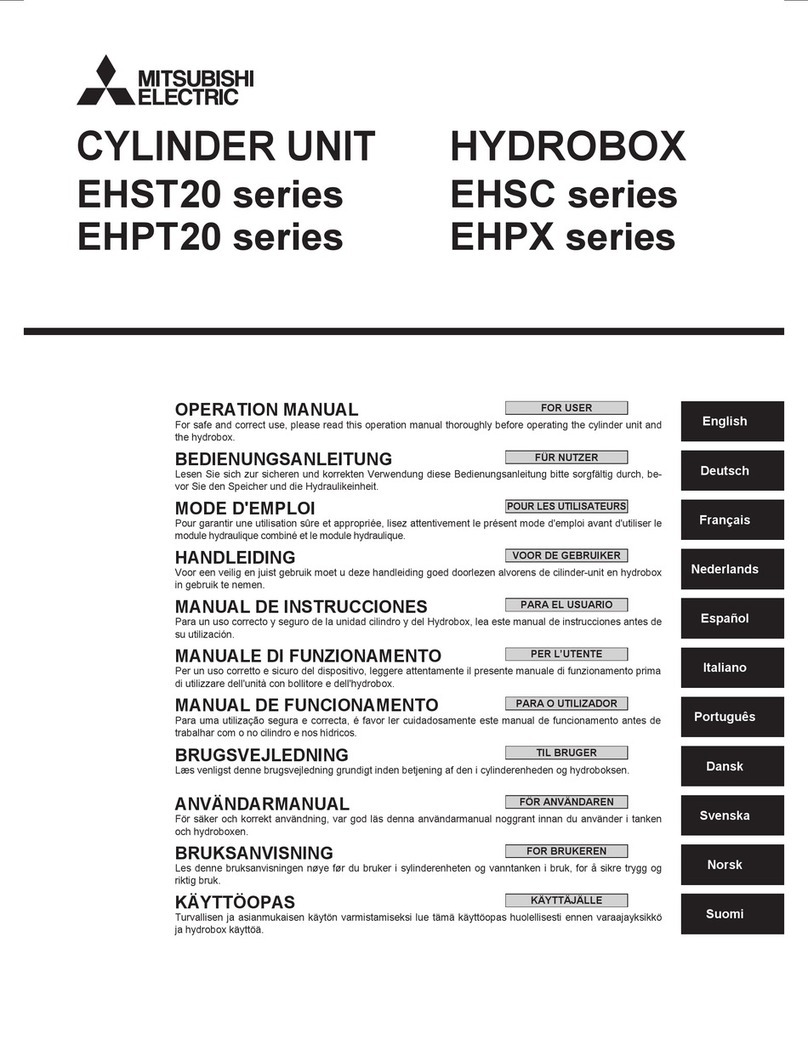 Mitsubishi EHST20 series User manual Mitsubishi EHST20 series User manual