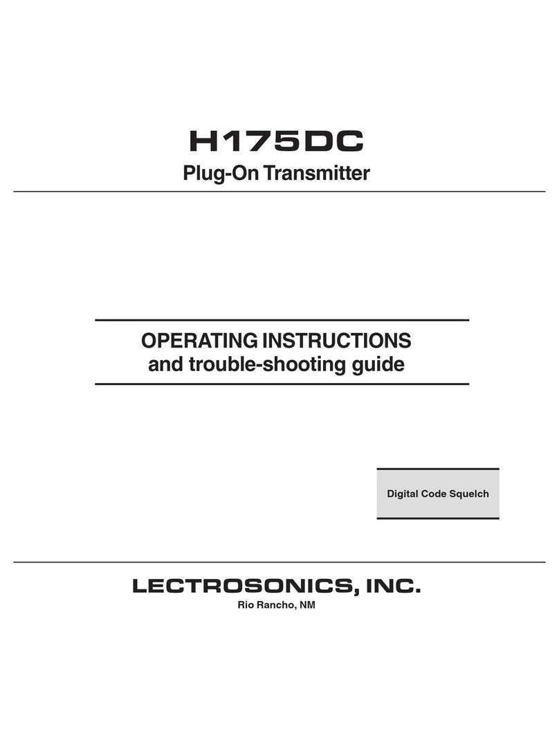 Lectrosonics H175DC User manual Lectrosonics H175DC User manual