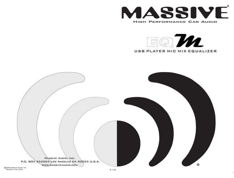 Massive Audio EQM User manual