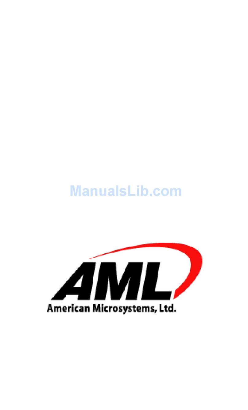 AML 2500 User manual