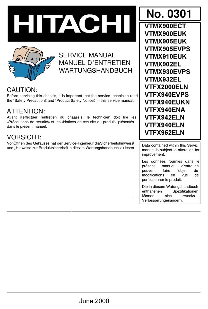 Hitachi VTMX900EUK User manual