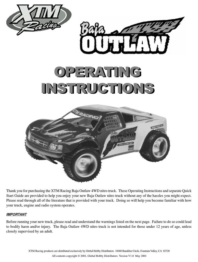 XTM Racing Baja Outlaw User manual