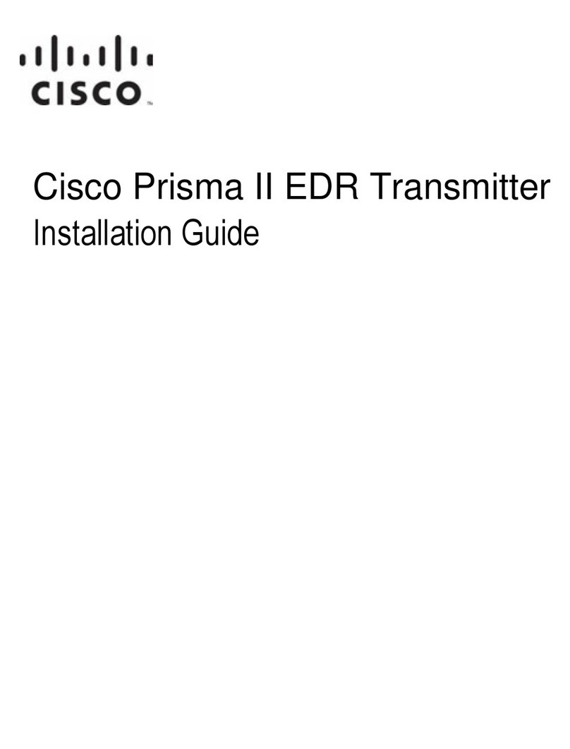 Cisco Prisma II EDR User manual