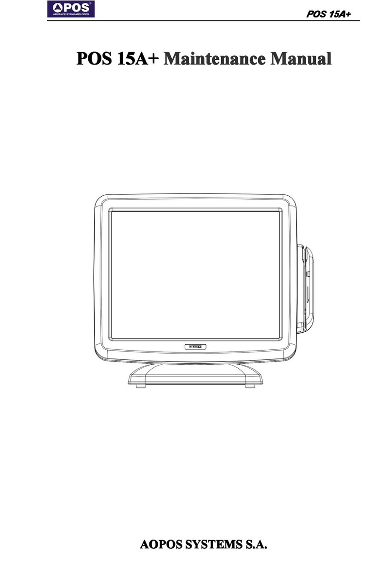 Aopos POS 15A+ Maintenance manual