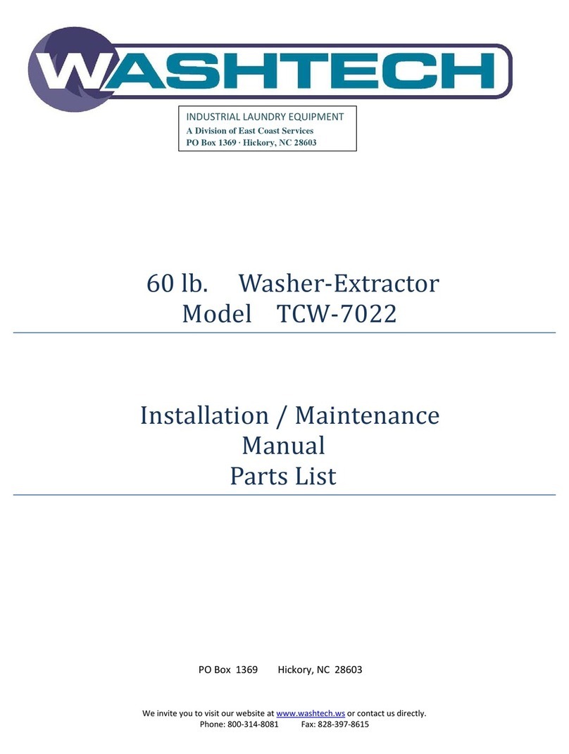 Washtech TCW-7022 Instruction Manual