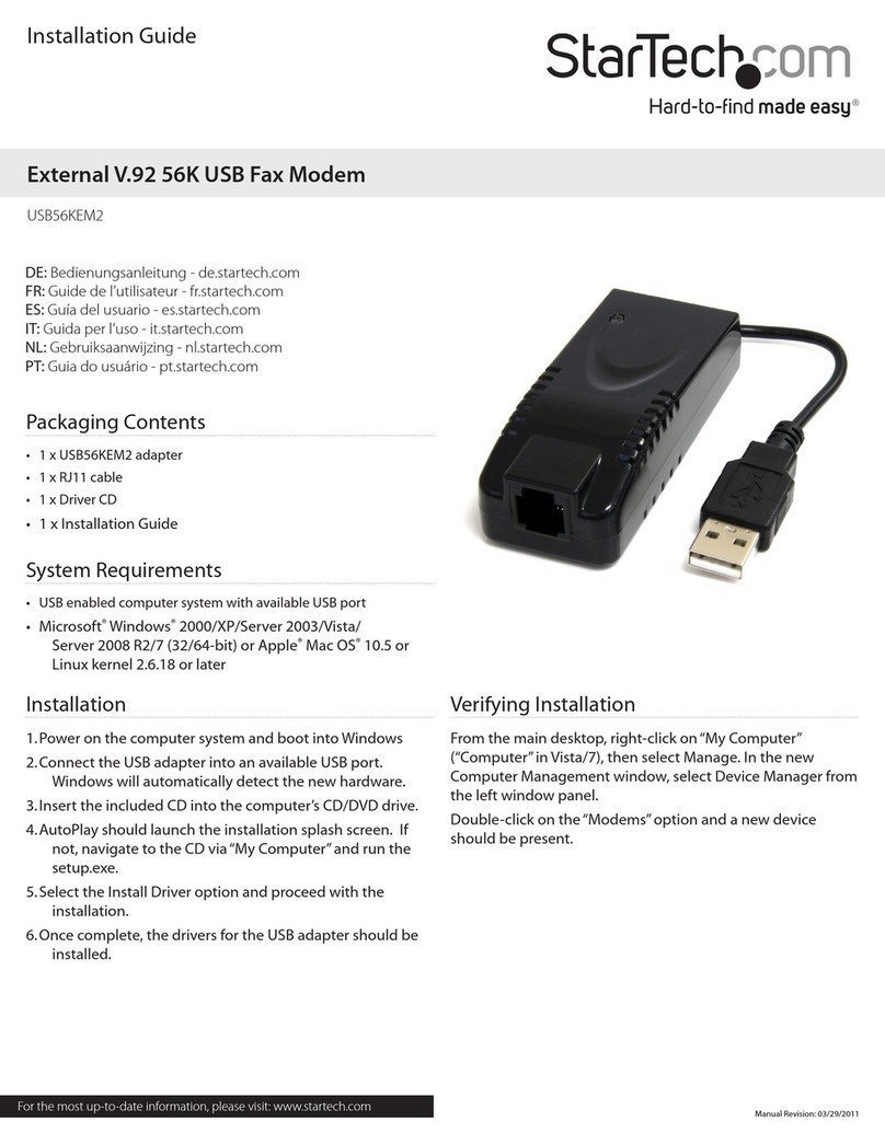 StarTech.com USB56KEM2 installation guide