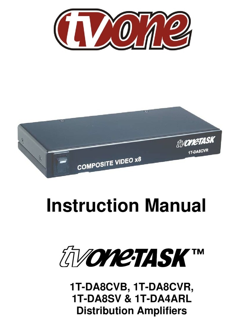 TV One 1T-DA8CVB instruction manual