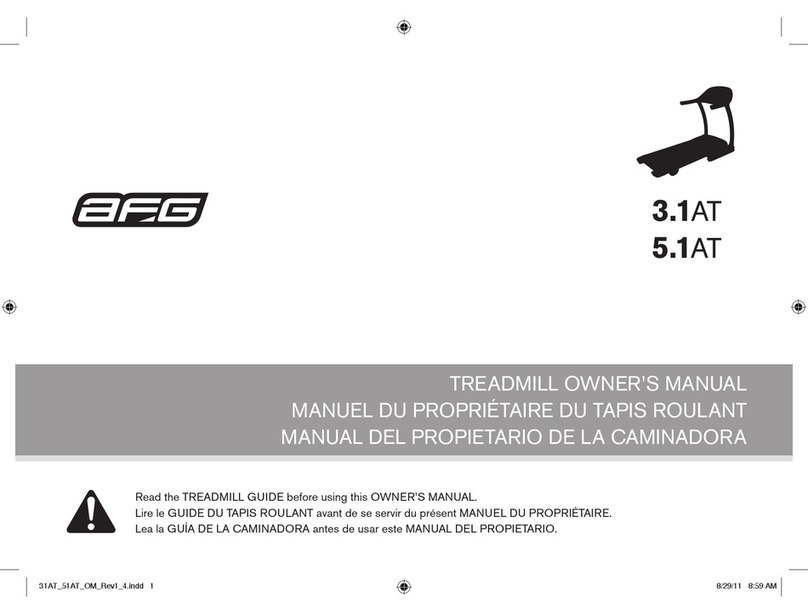 Advanced Fitness Group 3.1AT owner's manual