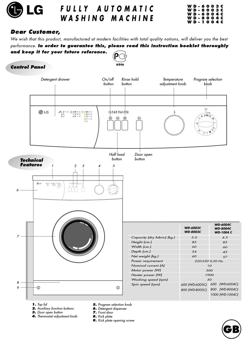 LG WD-6003C User manual