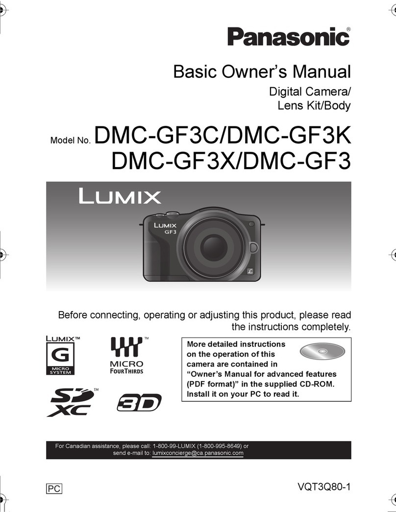 Panasonic DMC-GF3C Installation and service instructions Panasonic DMC-GF3C Installation and service instructions