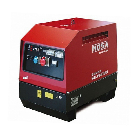 Mosa GE 7554 YSX-EAS Use and maintenance manual
