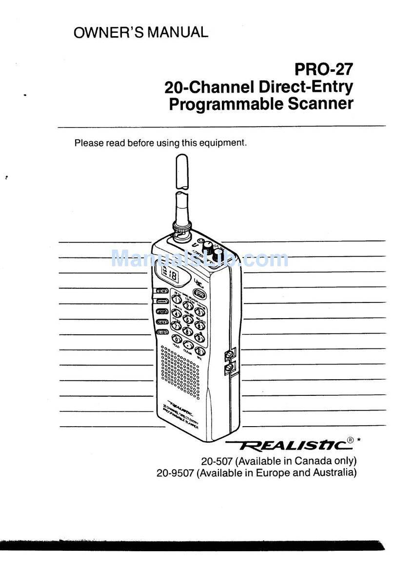 Realistic PRO-27 User manual