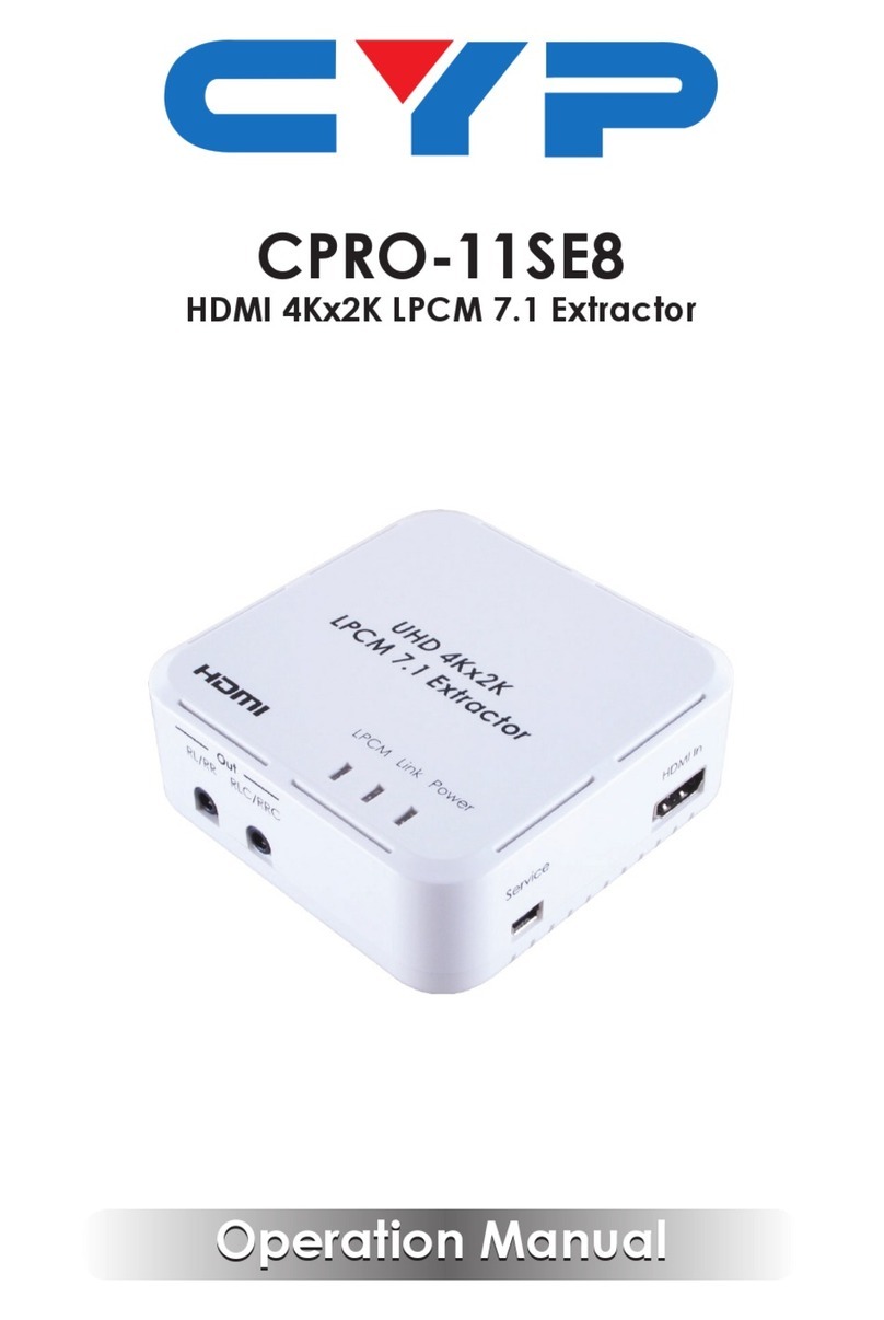 CYP CPRO-11SE8 User manual