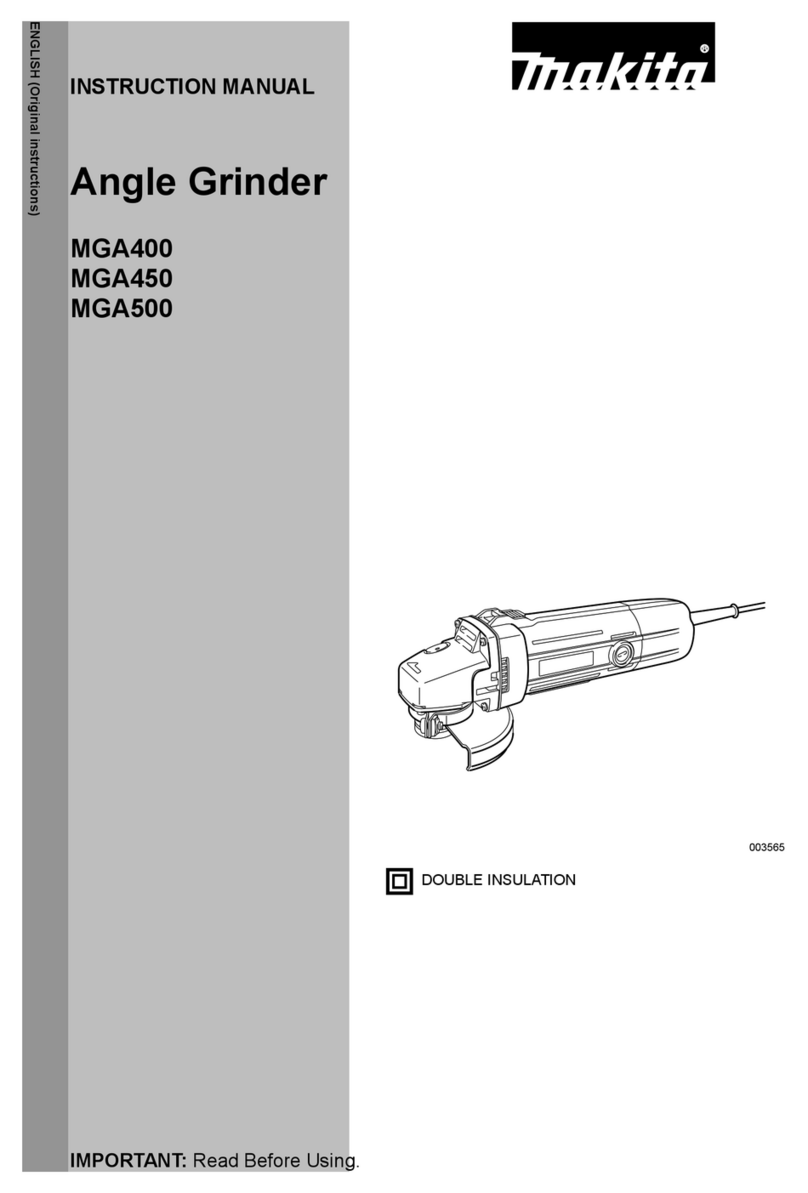 Makita MGA400 instruction manual