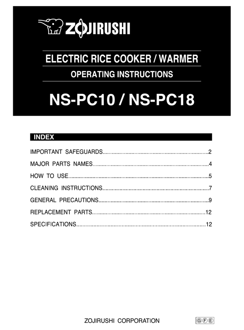 Zojirushi NS-PC10 User manual
