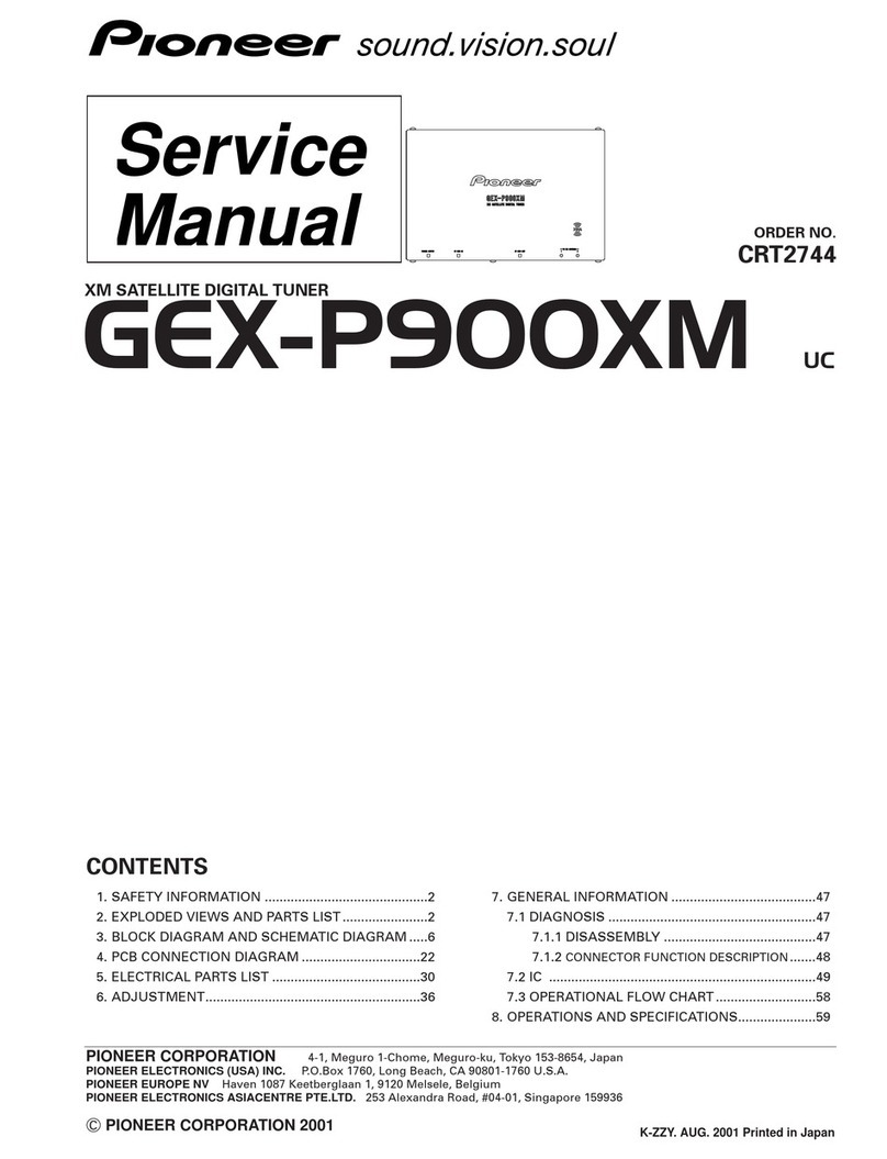 Pioneer GEX-P900XM User manual