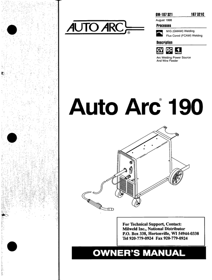 AUTO ARC 190 User manual AUTO ARC 190 User manual