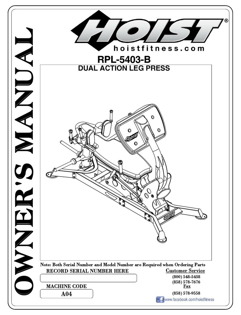 Hoist Fitness RPL-5403-B owner's manual