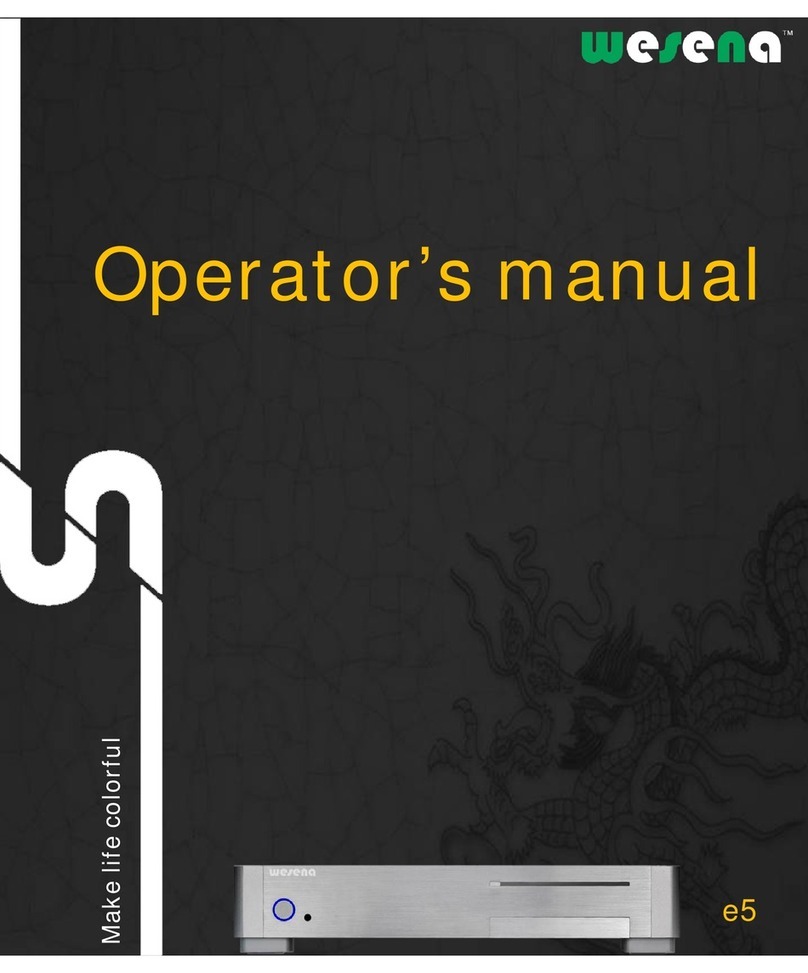 Wesena e5 Operator's manual