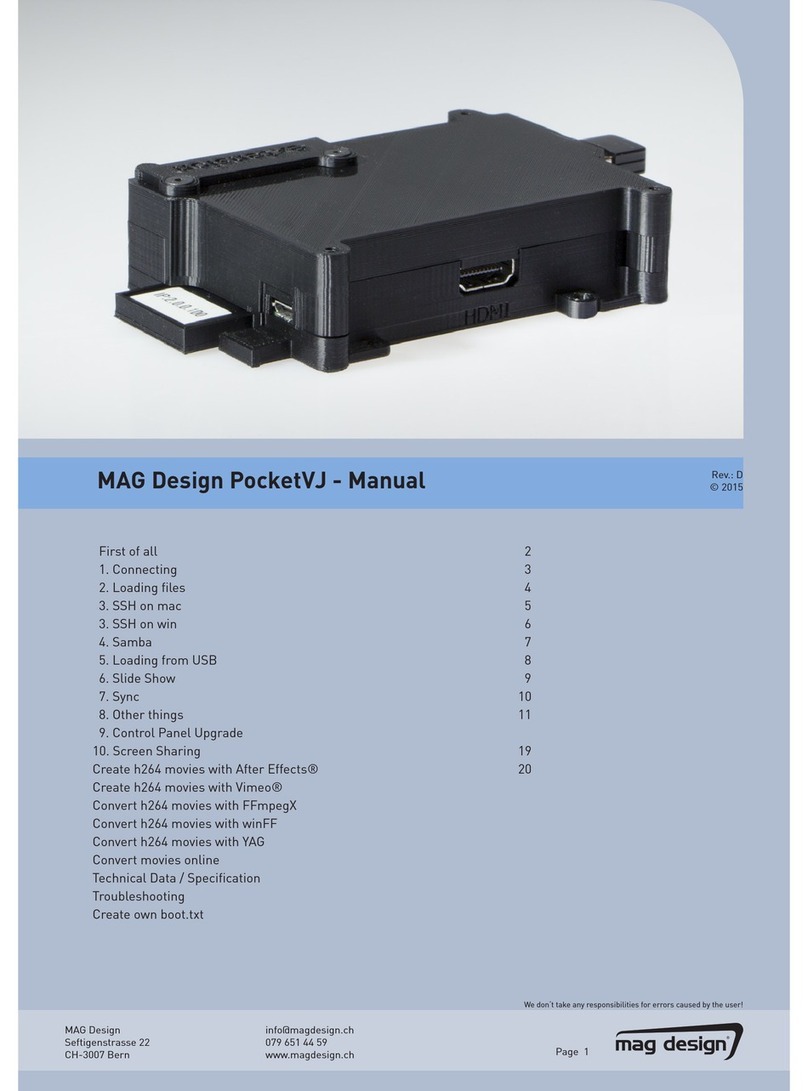MAG Design PocketVJ Manual guide