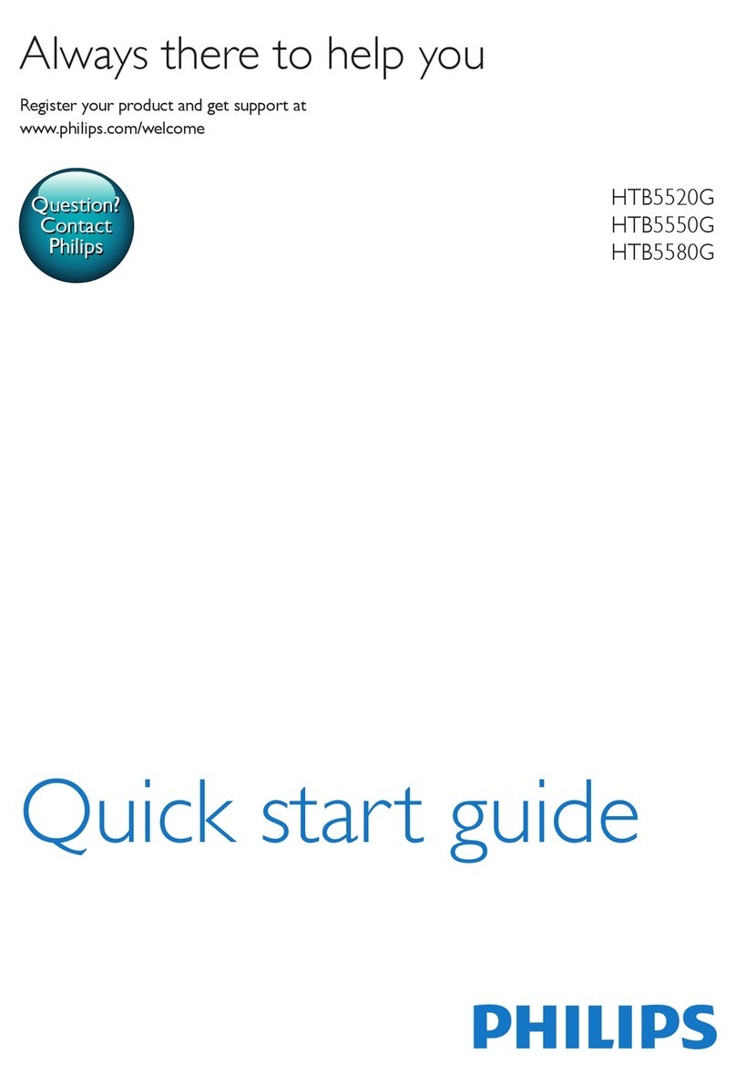 Philips HTB5520G quick start guide