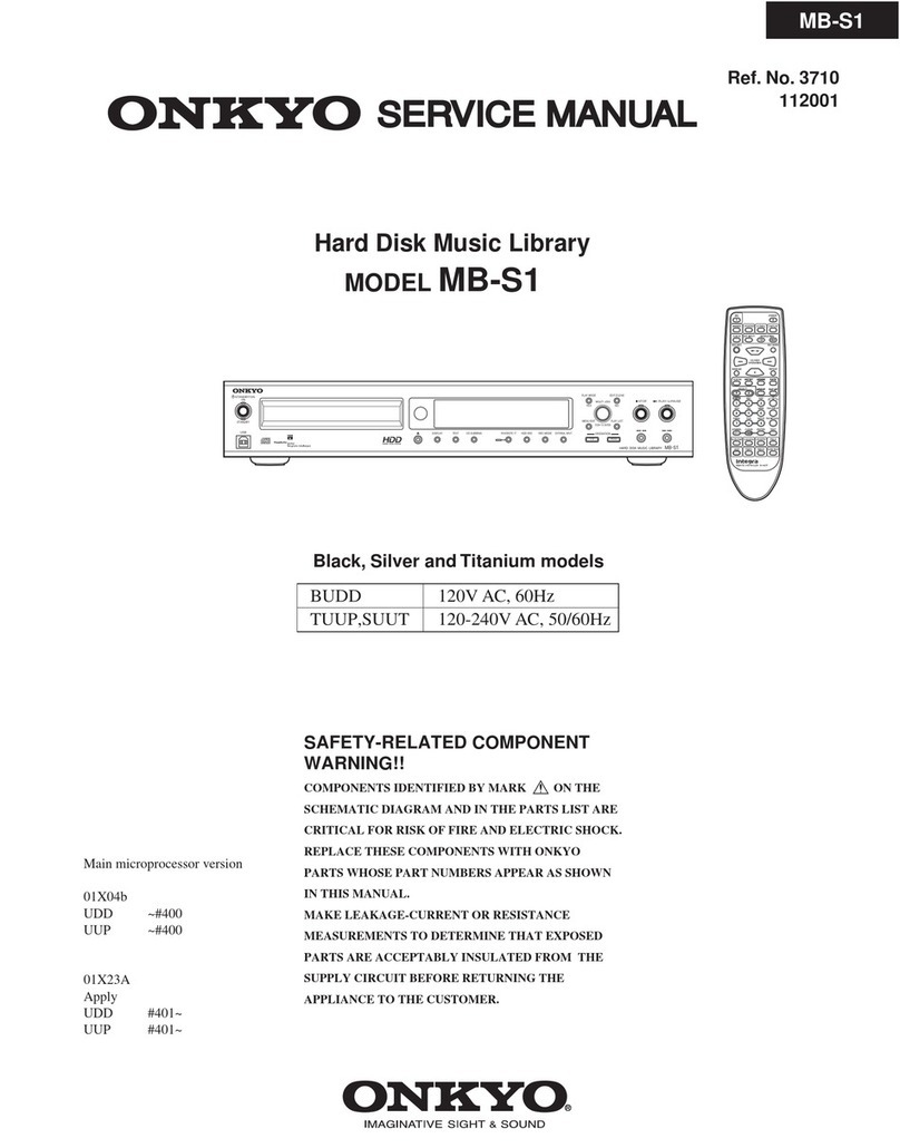 Onkyo MB-S1 Service manual