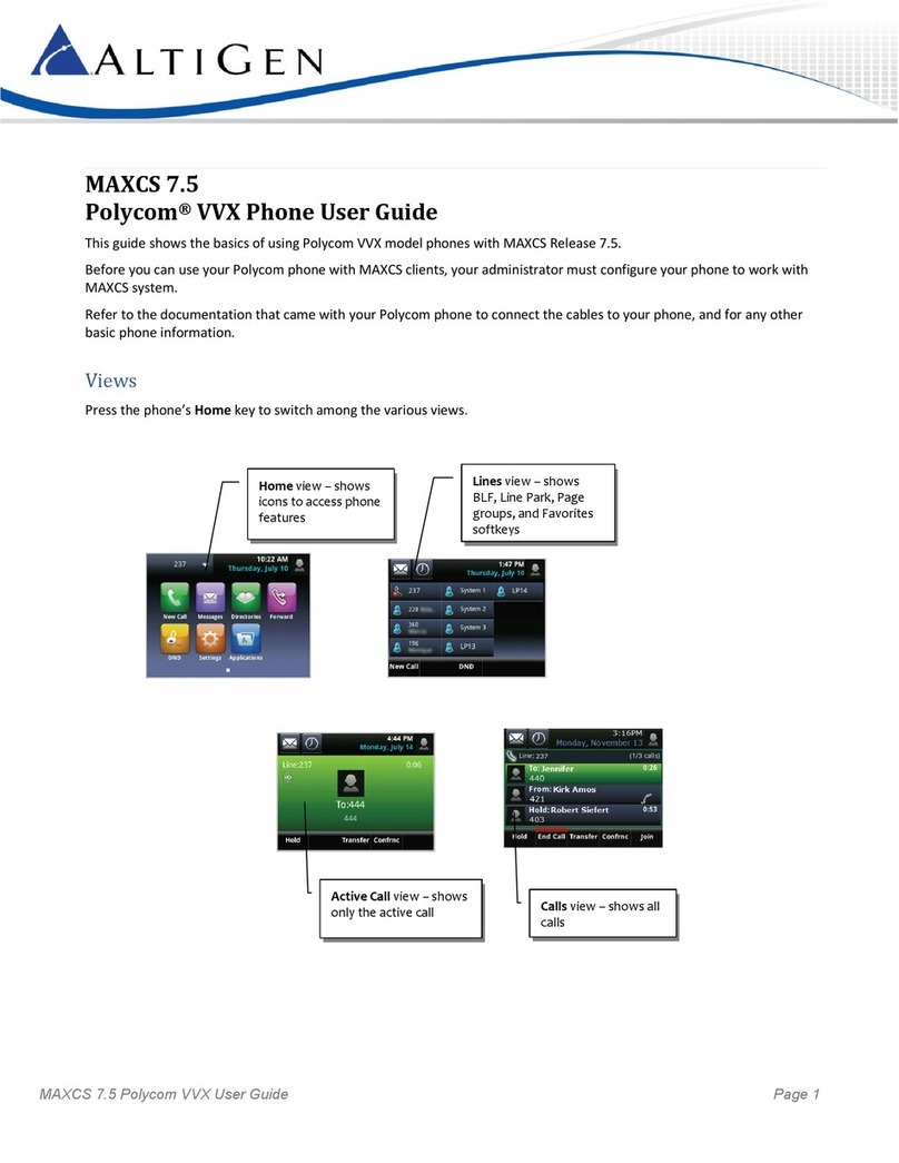 Polycom SoundPoint MAXCS 7.5 User manual