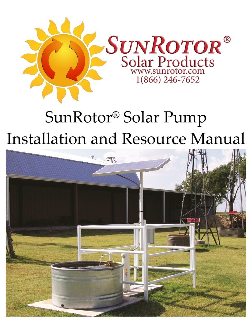 SunRotor Solar Pump Installation and resource manual