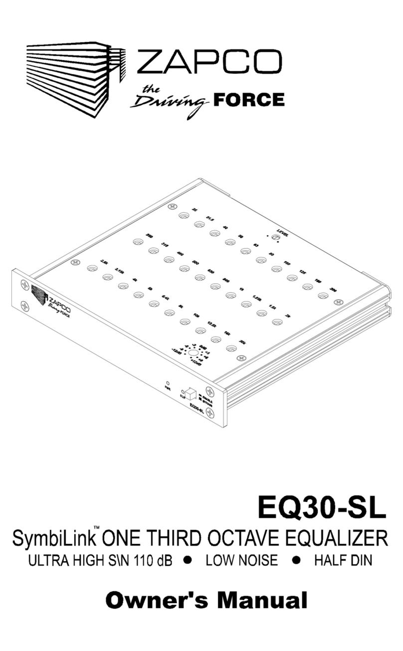 zapco EQ30-SL owner's manual