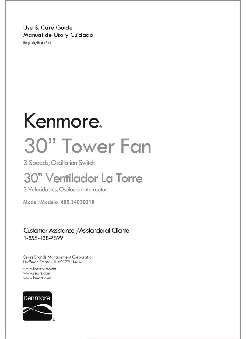 Kenmore 405.34030310 Use & care guide